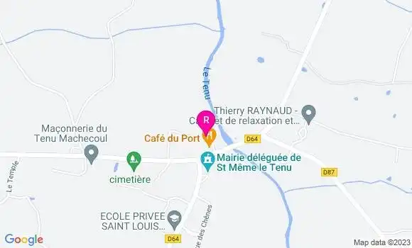 Localisation Restaurant  La Bicyclette d