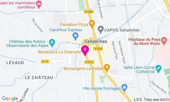 Localisation Restaurant  La Charrette
