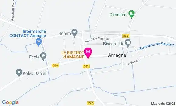 Localisation Le Bistrot d