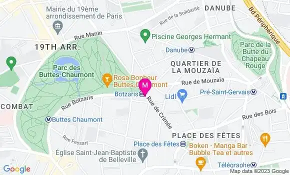 Localisation Restaurant  La Pelouse