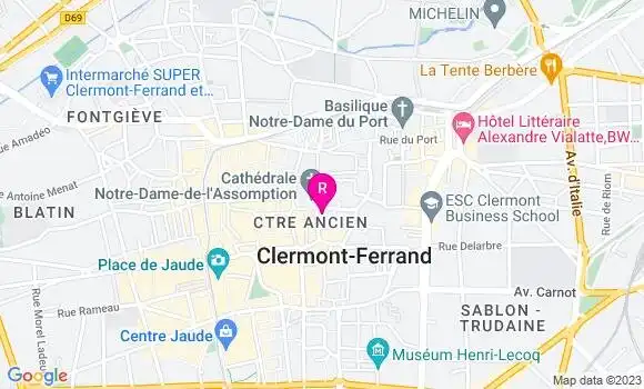 Localisation Le Bistrot de la Butte
