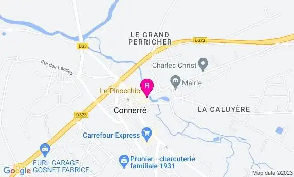 Localisation Pizzeria Le Pinocchio