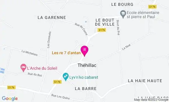 Localisation Restaurant  Les Re 7 d