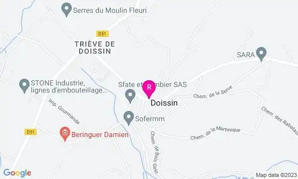Localisation Restaurant Bar Le Valmonie