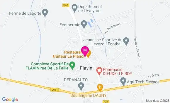 Localisation Restaurant  Le Planol