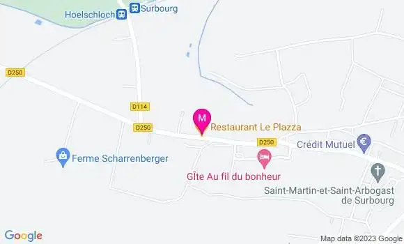 Localisation Restaurant  Le Plazza