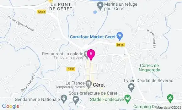 Localisation Restaurant  L