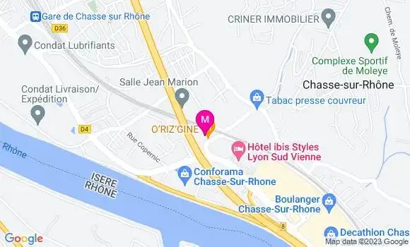 Localisation Restaurant Chinois O