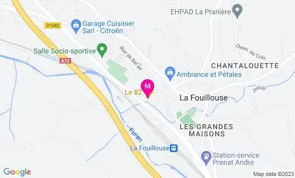 Localisation Restaurant  Le 82