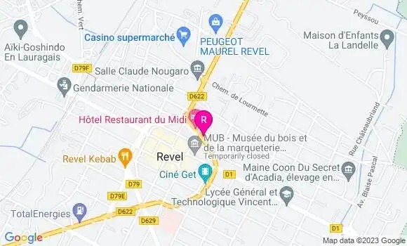 Localisation Restaurant  Chez Paulette
