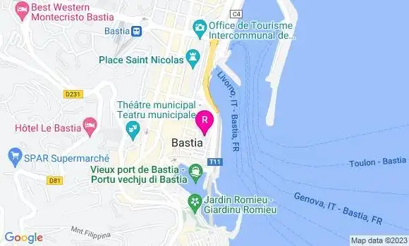 Localisation Le Bistrot du Port