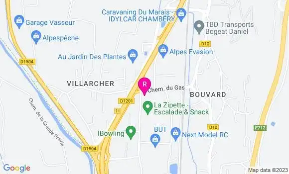 Localisation Restaurant  L