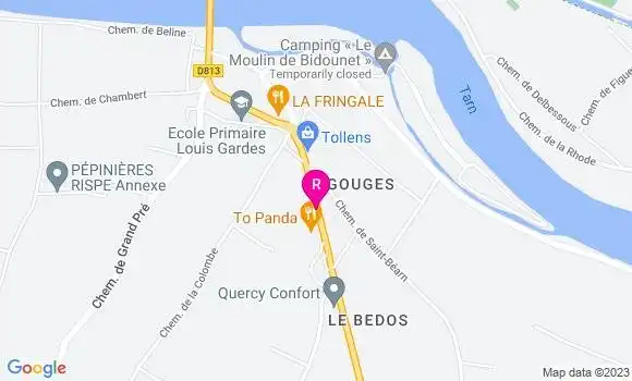 Localisation Restaurant  To Panda