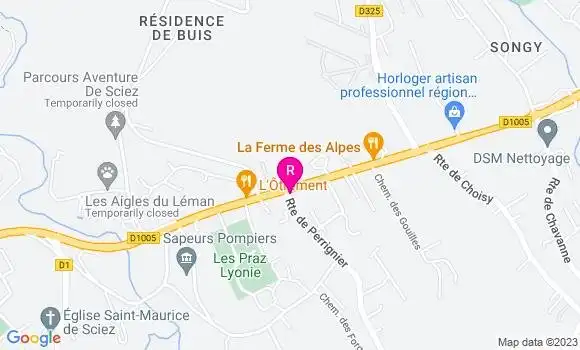 Localisation Restaurant  Chez Jacques