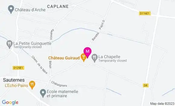 Localisation Restaurant  La Chapelle
