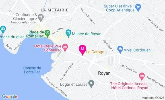 Localisation Restaurant Bar Le Garage