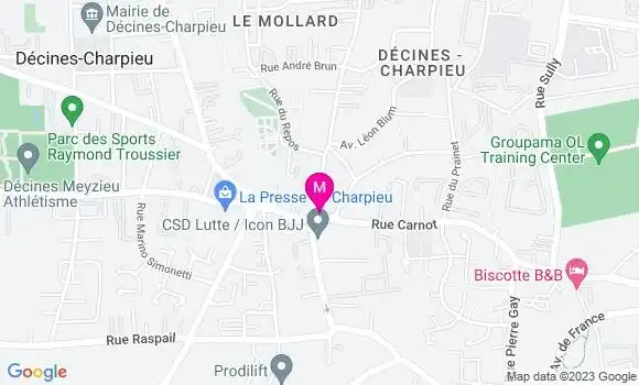 Localisation Restaurant  Le Café Lumière