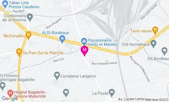 Localisation Restaurant  Frères Z Bègles