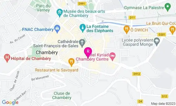 Localisation Crêperie La Cerise sur le Chapô