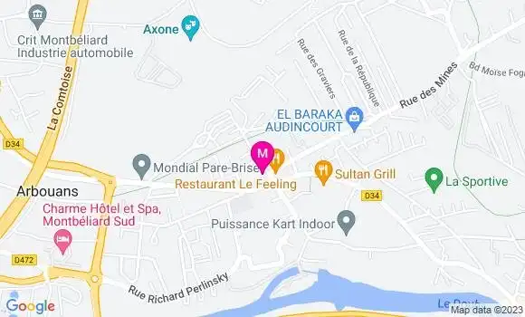 Localisation Restaurant Grill Sultan Grill