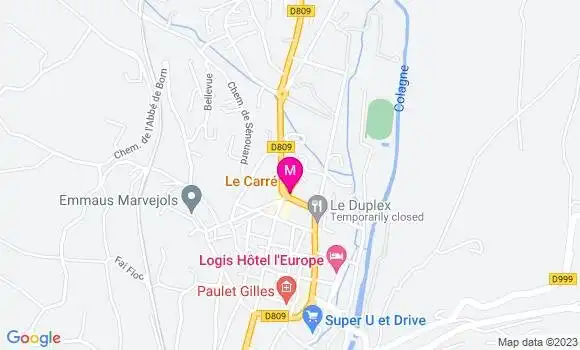 Localisation Restaurant  Le Carré