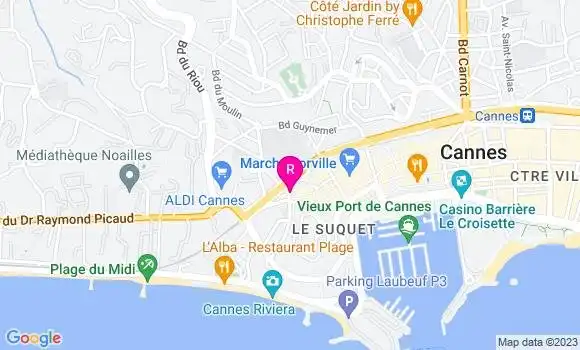 Localisation Restaurant  La Fontaine du Suquet