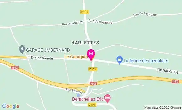 Localisation Restaurant  Le Caraquet