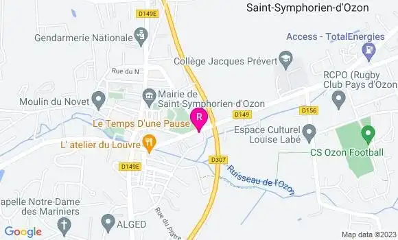 Localisation Restaurant  Le Temps d