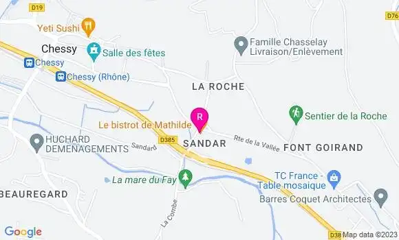 Localisation Le Bistrot de Mathilde