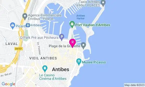 Localisation Brasserie La Mistinguett