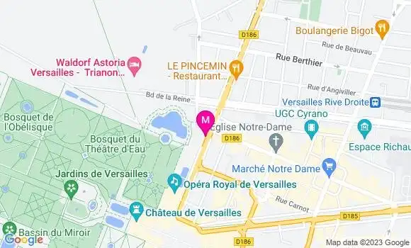 Localisation Brasserie du Théâtre Montansier