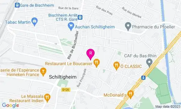 Localisation Restaurant  Café Scilt