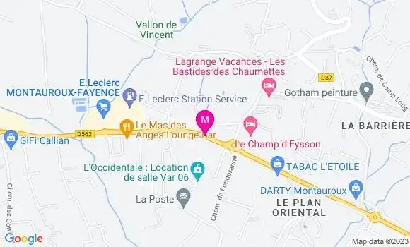 Localisation Restaurant  La Cabane de Nancy