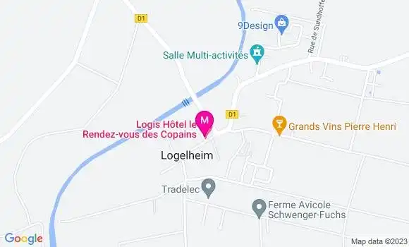Localisation Restaurant Hôtel Le Rendez vous des Copains