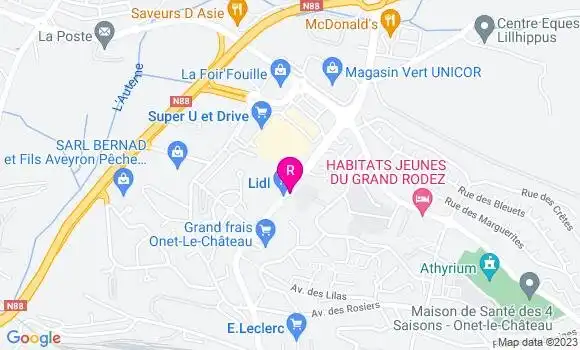 Localisation Restaurant  Chez Elysée