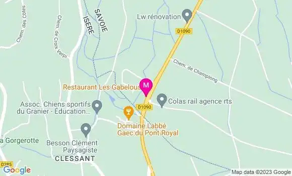 Localisation Pizzeria Les Gabelous