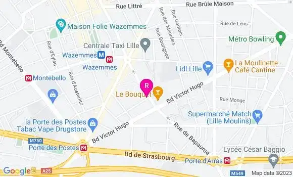 Localisation Restaurant  L