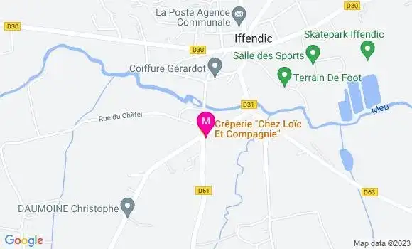 Localisation Crêperie Chez Loïc et Compagnie