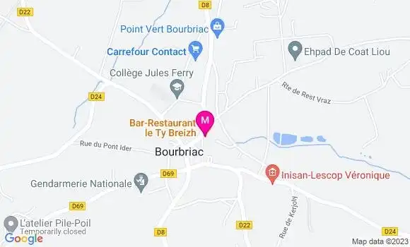 Localisation Restaurant  Le Ty Breizh