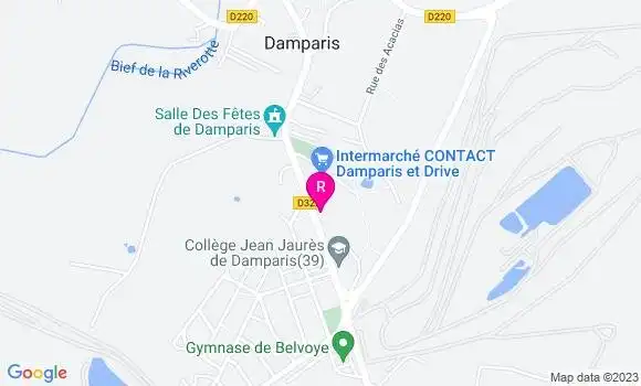 Localisation Restaurant  Le Belvoye