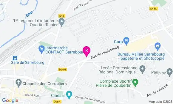 Localisation Restaurant  La Flam