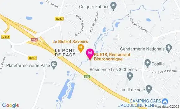 Localisation Bistrot Rue18