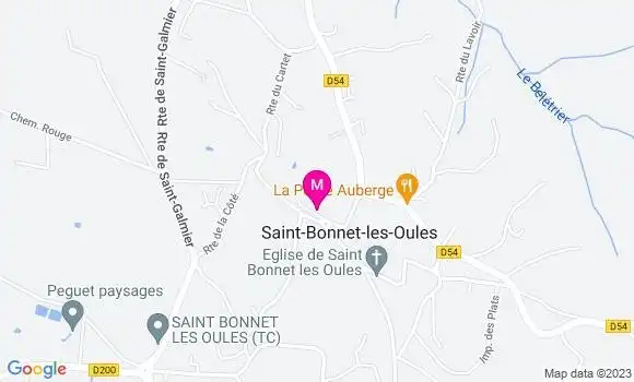 Localisation Auberge du Château