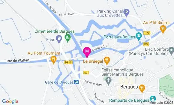 Localisation La Taverne Vauban