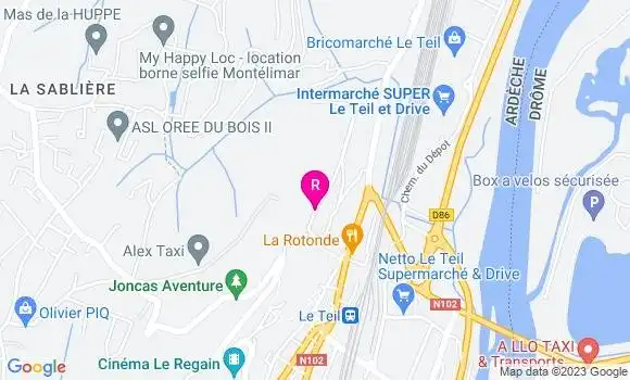 Localisation Bistrot Bistro du Regain