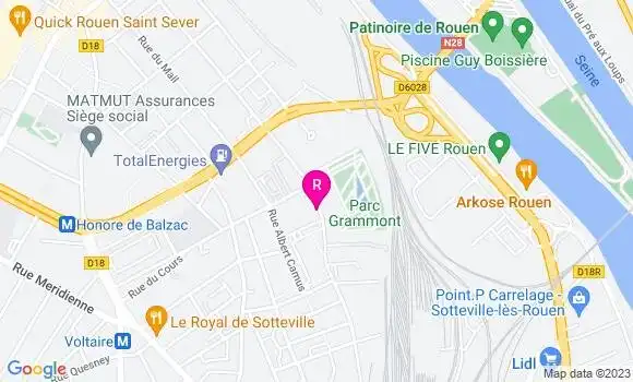 Localisation Bistrot des Abattoirs