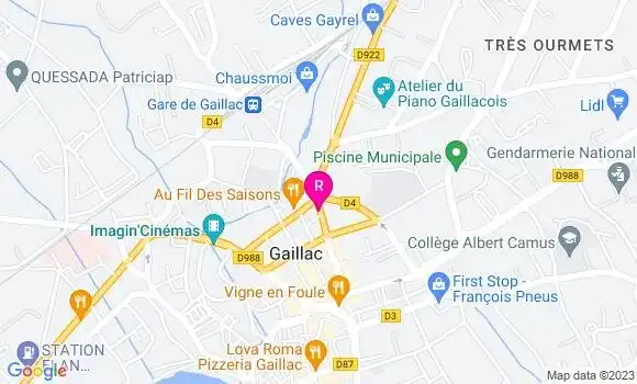 Localisation Restaurant  Chez Germaine