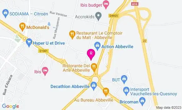 Localisation Restaurant Chinois Wok d