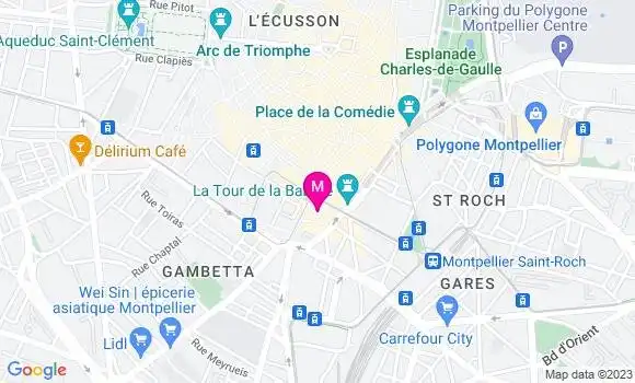 Localisation Restaurant Asiatique Brasserie Laissac