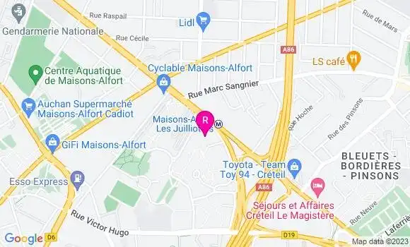 Localisation Restaurant Chinois Yam Yam